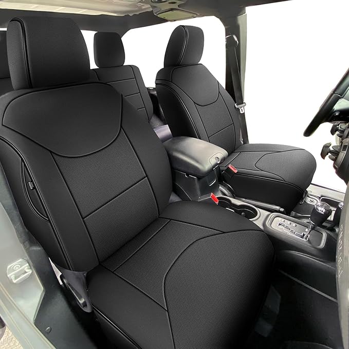AOMSAZTO Seat Covers for Jeep Wrangler 2-Door 2013-2017 - Wrangler JK 2-Door Full Set - Front & Rear Seat Covers