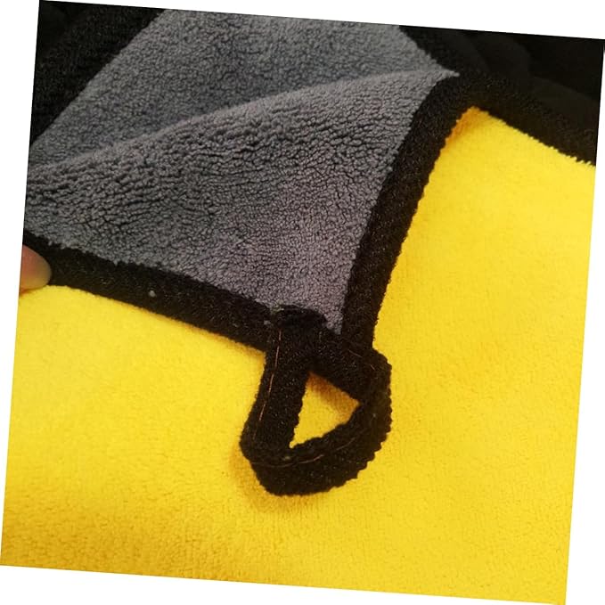 Ipetboom Refined Stitched Car Wash Towels Microfiber Car Cleaning Cloths Safe for Surfaces Windshield Interior Rv