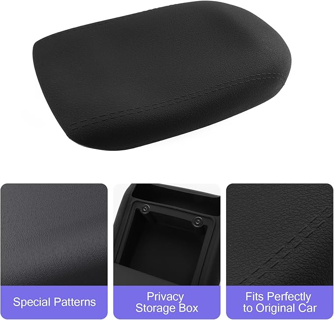 LUWU 2026 HR V Center Console Cover Hidden Storage Box Compatible with 2024 2025 2026 Honda HR-V Accessories Silicon Material 2026 HRV Armrest Cover Center Console Hidden Organizer Box (2 in 1 Design)