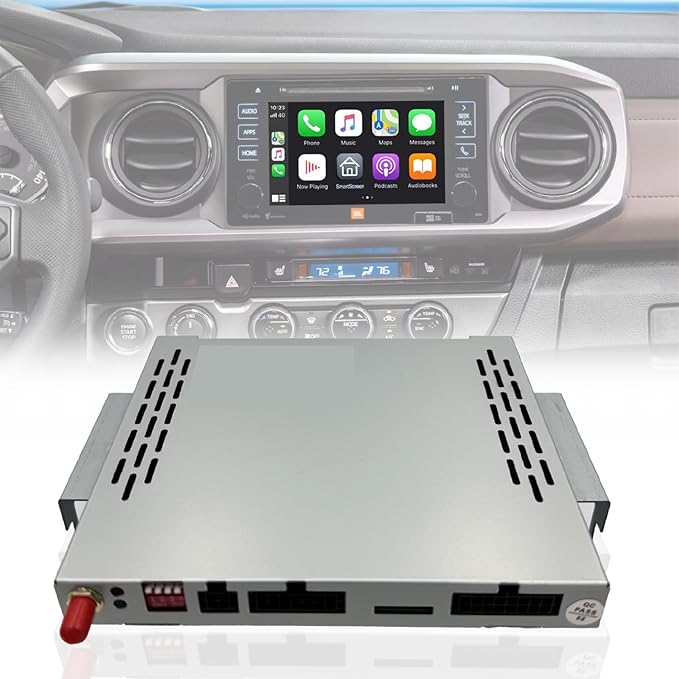 Wireless/Wired Adapter for CarPlay Android Auto Compatible with Toyota Tacoma 2014-2019 Entune 2.0 High Definition Audio High Screen Resolution.