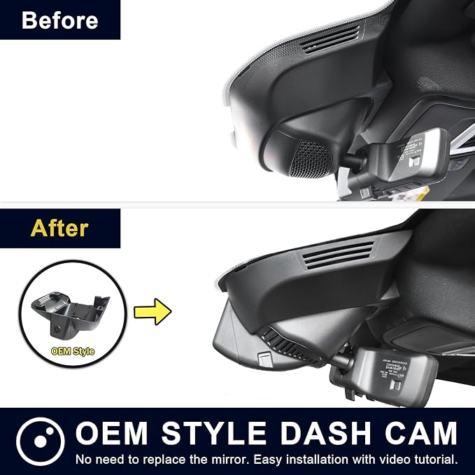 Mangoal 4K Dash Cam Custom fit for 5th Gen Dodge RAM 1500,2019 2020 2021 2022 2023 2024 (Model E),Rebel Big Horn Laramie Tradesman TRX Classic, UHD 2160P Video,OEM Look App & WiFi, 64GB Card