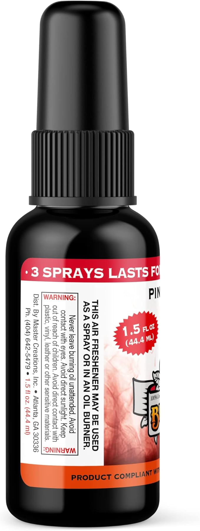 BluntPower (Pineapple Cherry, 1 Pack) Concentrated Air Freshener for Room and Car Spray - Oil-Based Diffuser Spray Bottle - Long-Lasting Bathroom Spray, Car Freshener, & Odor Eliminator Spray