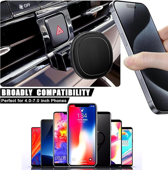 Car Phone Holder, Air Vent Navigation Mount, for Toyota Highlander/Hybird 2020-2025, Magnetic Custom Cradles Stand for iPhone, Samsung, HTC and All Smartphone (NOT for Platinum/Grand)