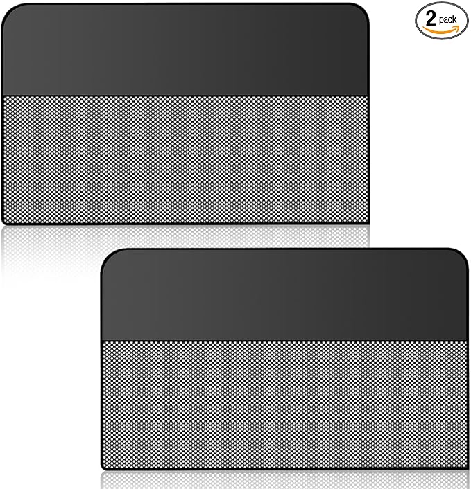 Car Rear Side Window Sunshade, Magnetic Automotive Windshield Privacy Curtain with Half Shade, Mesh Sun Protection Cover Blocks Heat, Glare, UV Rays for Driver Passenger (Rear)