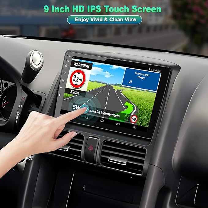 4G+64G Car Radio for Honda CRV 2002 2003 2004 2005 2006, Support Wireless Carplay&Android Auto, Bluetooth/Voice Control/GPS/WiFi/Back-up Camera/SWC/FM, 9 Inch IPS Touch Screen for Honda CRV