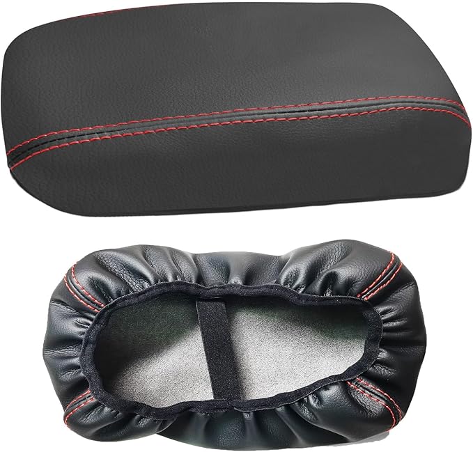 Compatible with Center Console Armrest Cover for Honda Civic 2012 2013 2014 2015 Leather Arm Rest Storage Box Lids Cushion Protector Pad