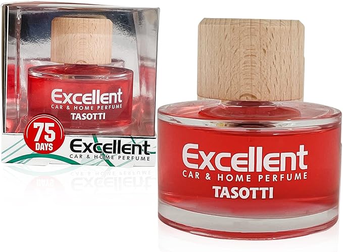 Tasotti Excellent Tutti Frutti Car Air Freshener, Luxury Car Odor Eliminator, Long Lasting Scent Up to 75 Days