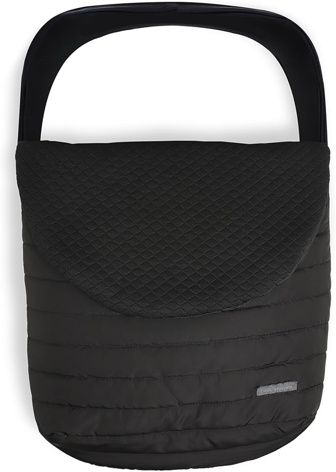 Little Unicorn Winter Car Seat Cover | Premium Insulated Fabric | Universal Fit & Easy to Install | Travel Bag Included (Black)