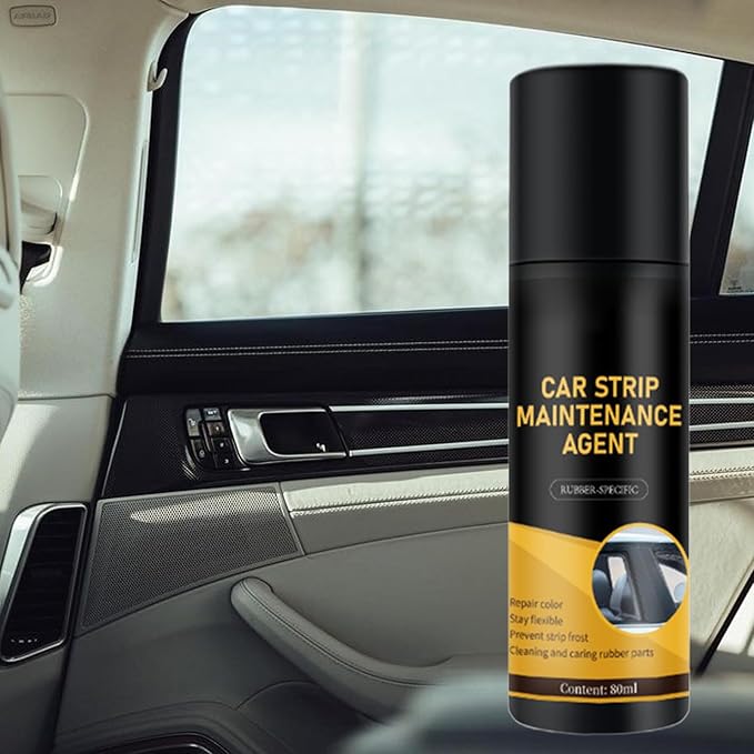 Rubber Seal Protectant - 80ml Weatherproof Noise-Reducing Lubricant | Flexible Car Trim Restorer with Protective Formula, Easy Application or Automobile RV Trunk and Roof Seams