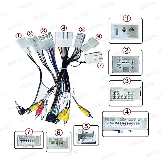 16pin Car Radio Stereo Power Retrofit Wiring Harness Adapter fits for Subaru Legacy Outback 2010 2011 2012 2013 2014 Support Factory OEM Backup Camera