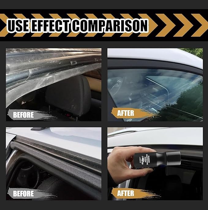 Car Rubber Seal Protectant - Gummi Pflege, Car Door Rubber Seal Protectant Strip Lubrication, Black Plastic Car Trim Restorer, Window Track Lubricant, Use on Car Door, Window, Trunk Seals (1)