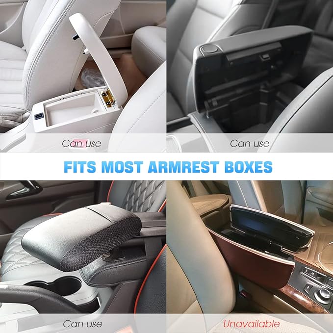 Fluffy Car Armrest Cover, Universal Car Center Console Pad, Car Armrest Seat Box Cover Decor Accessories For Women Men, Armrest Seat Box Cover Protector For Most Vehicle, SUV, Truck, Car (Beige)