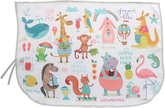 Car Window Shades for Side Windows Baby and Kids,Car Back Window Sun Shade Covers,Strong Magnetic Sunshades Curtains for Truck,27.5" x 19.5" (Animal Friends)