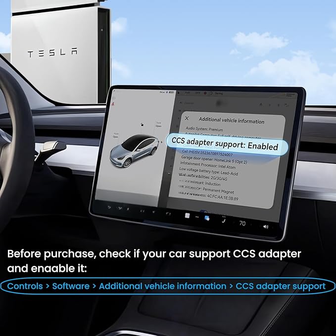 CCS & J1772 to Tesla Adapter for Model 3/S/X/Y/Cybertrunk,AC+ DC 2 in 1 Adapter to Tesla NACS Battery Charger Accessories, Fast Charging for Level 1 2 3 Charging Station with CCS1 & J1772 Plug