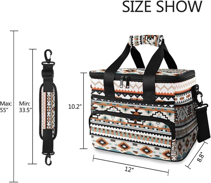 Cooler Bag Insulated Picnic Bag Large Lunch Box Reusable Tote Bag Soft Sided Portable Beach Cooler Grocery Camping