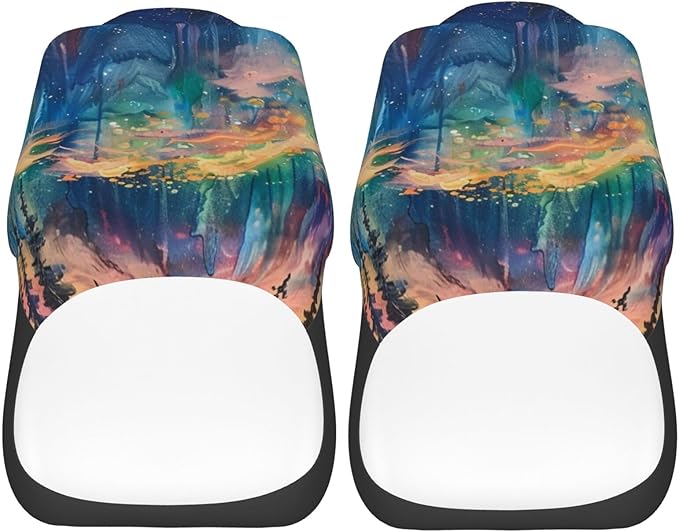 Delerain Car Seat Covers Set 2Pcs, Aurora Borealis Universal Front Car Seats Vehicle Enterior Protector Suitable Fits Most Car Auto SUV Sedan Truck