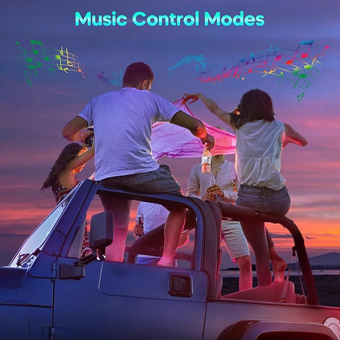 Winzwon Led Lights for Car Accessories Interior, Gifts for Mothers Day Him Her Men Women Teen Boys Girls, APP Control with USB Port Color Change Lights for Truck Decor