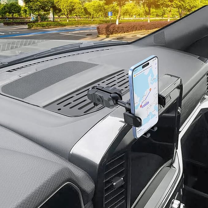 Metal Phone Mount for 2021-2024 Ford F-150 and 2021-2023 Ford Raptor Shakeproof Dash Mount Holder Cool Ford Accessory