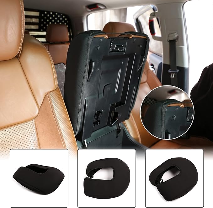 Aunginsy Center Console Armrest Protector Cover Compatible with Toyota Tundra 2014-2021, Car Armrest Pad Seat Box Cover Cushion Lid Scratch Protector Customized Cloth Material Interior Accessories