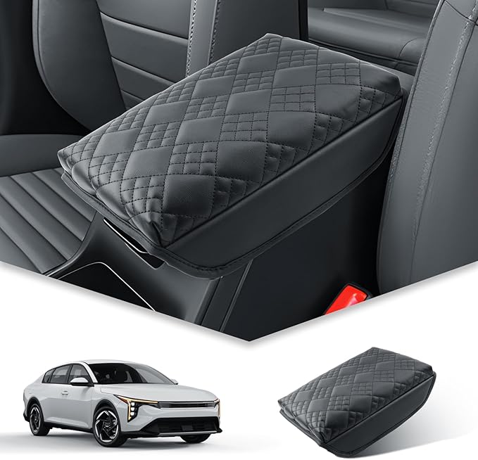 BIBIBO for 2025 Kia K4 Center Console Armrest Cover 2025 Kia K4 EX/LX/GT-Line/GT-Line Turbo Arm Rest Cover 2025 Kia K4 Accessories 2025 K4 Armrest