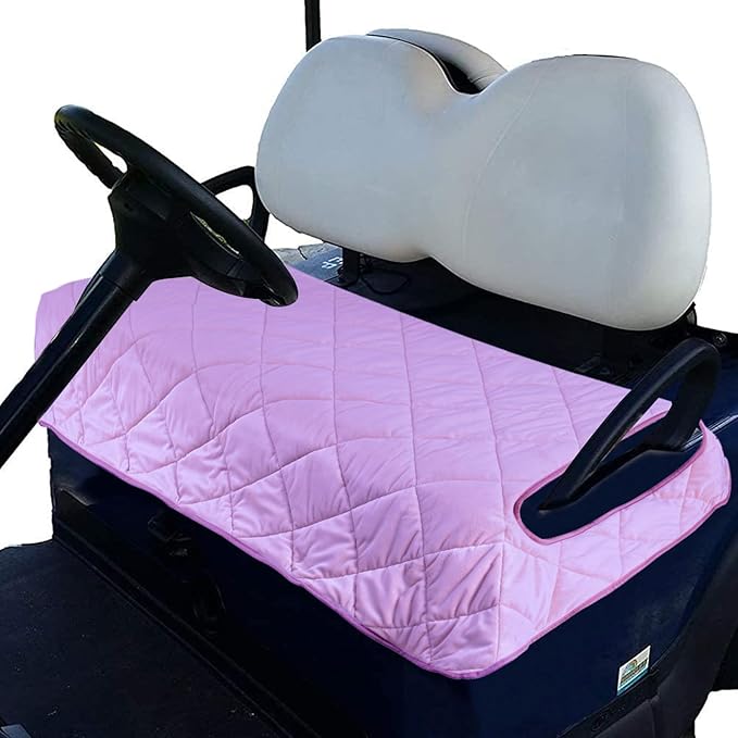 TUYU Golf Cart Seat Covers,EZGO Golf Cart Seat Cover, Golf Cart Seat Towel Blanket, Travel Sports Golf Cart Covers for 2-Person Seats Club Car, Golf Cart Accessories for Men. Soft and Comfortable