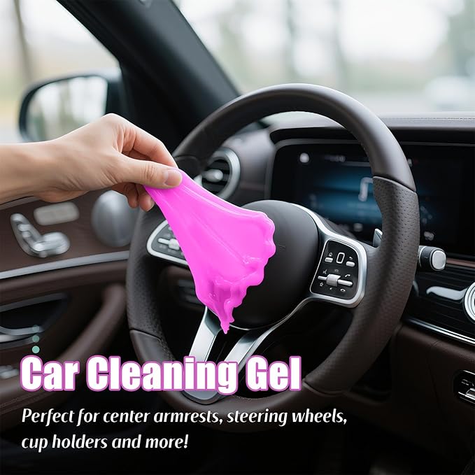 ASFSKY Car Cleaning Gel (Purple,Lavender) Cleaning Putty Universal Dust Cleaning Car Interior Cleaner Keyboard Dust Remover Car Slime Gifts for Men Women Girl（1 Pack）