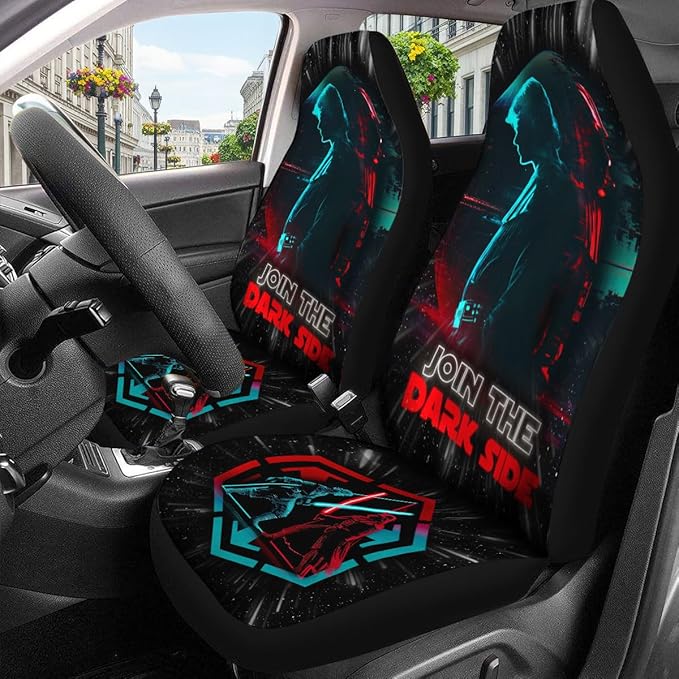 GENANY Dark Lord Car Seat Covers Set of 2, Breathable Front Seat Covers for Truck Sedan SUV, Movie Car Accessories, Movie Themed for Women Men