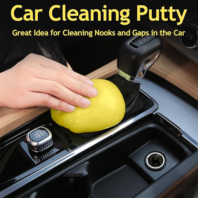 Car Cleaning Gel for Car Cleaning Putty Car Putty Car Interior Cleaner Auto Detail Tools Car Cleaning Slime Car Accessories White Elephant Gifts for Men Women Adults Stocking Stuffers 2 Pack