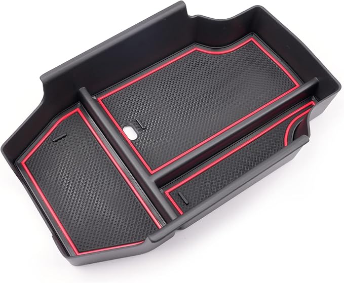 CDEFG 2023-2026 Accord Center Console Accessory Organizer for 2023 2024 2025 2026 Accord Sport EX-L L Touring LX EX Console Armrest Tray Storage Box 2023-2026 Accord 11th Gen Hybrid Accessories (Red)