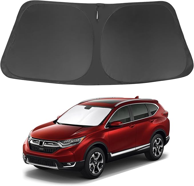 Windshield Sun Shade Compatible with 2017 2018 2019 2020 2021 2022 Honda CRV CR-V Accessories Window Sunshade Sun Visor Protector Keep Car Cooler