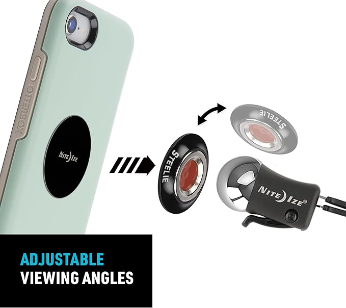 Nite Ize Steelie Vent Kit - Magnetic Cell Phone Holder for Car Vents - Phone Mount - Orbiter