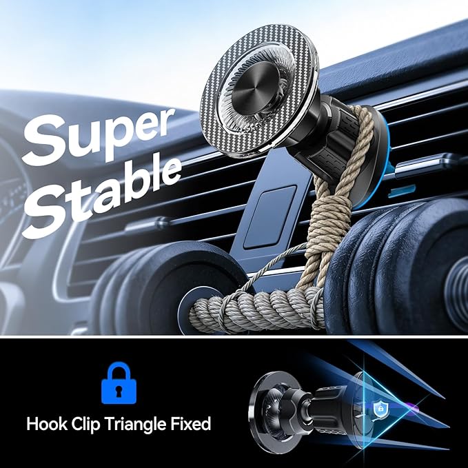 for MagSafe Car Mount,【22 N55 Super Magnets】Magnetic Phone Holder for Car Air Vent, HandsFree Cell Phone Mount Car Accessories for Men Women Compatible with iPhone 17 16 15 14 13 12 Pro Max