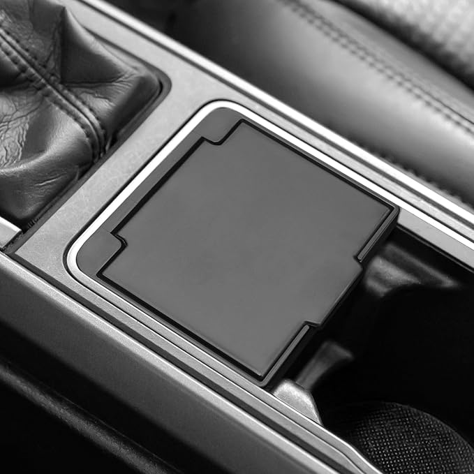 YOJOJOCO Center Console Coin Box Organizer Compatible with Toyota 2016-2020 2021 2022 2023 Tacoma Accessories ABS Material Insert Cup Holder Storage Box