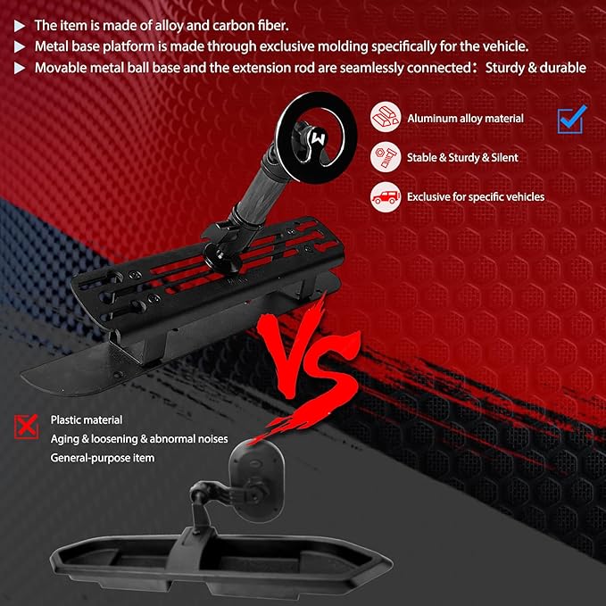 WXRYLYN 2025 2024 F150 Phone Mount for 2024+ F150 & Rap tor Metal Cell Phone Holder Dash Phone Mount 2024 F 150 Dash Mount (Narrow)