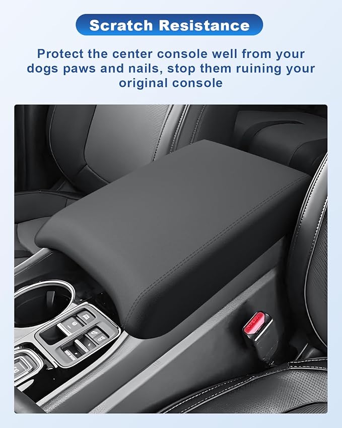 CDEFG Center Console Cover with Hidden Storage for 2023-2026 Honda Pilot/2024-2026 Honda Ridgeline Passport Accessories Armrest Cover Middle Console Protector with Magnets Secret Box