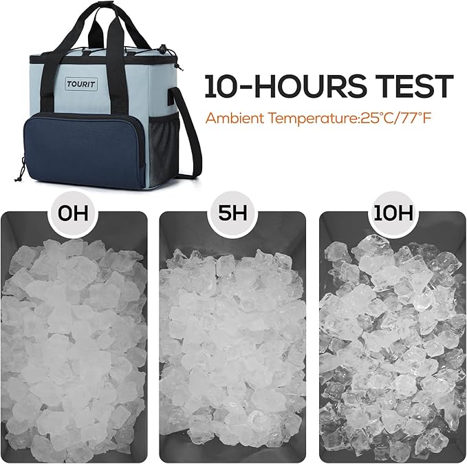 TOURIT Small Soft Cooler Bag Insulated, 24/35/46-Can Lunch Cooler Bag, Ice Chest, 14.6/24/32L Leakproof & Portable Coolers for Picnic, Beach, Camping, Work, Travel, Trip