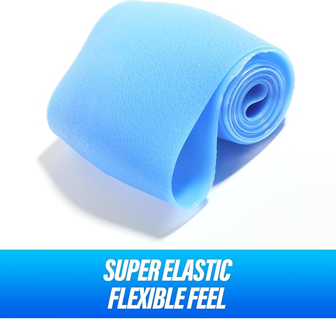 Esewalas Silicone Steering Wheel Cover, Soft Odorless Silicone Leather Texture Steering Cover, Universal 13-15 Inch Car Steering Wheel Protector (Blue)