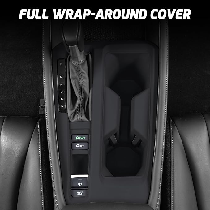 for 2025 Honda Accord Sports Silicone Gear Shift Panel Protective Cover with 11th Gen Accord 2023 2024 Car Interior Decorative Accessories Black Center Console Coaster(Not for PHEV Hybrid)