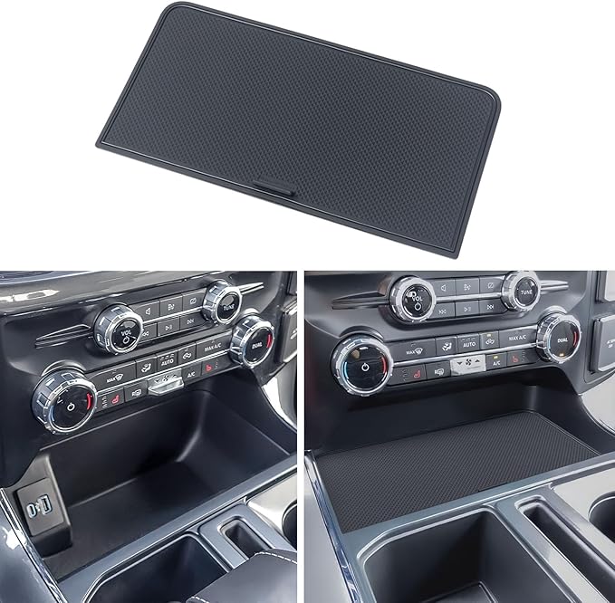 Center Console Organizer Compartment Cover for Ford F150 2021-2025 2026/Lightning XLT PRO 2022-2025 Accessories Interior Hidden Panel Secret Pocket Lid (Fits The Open Pocket in Front of The Shifter)