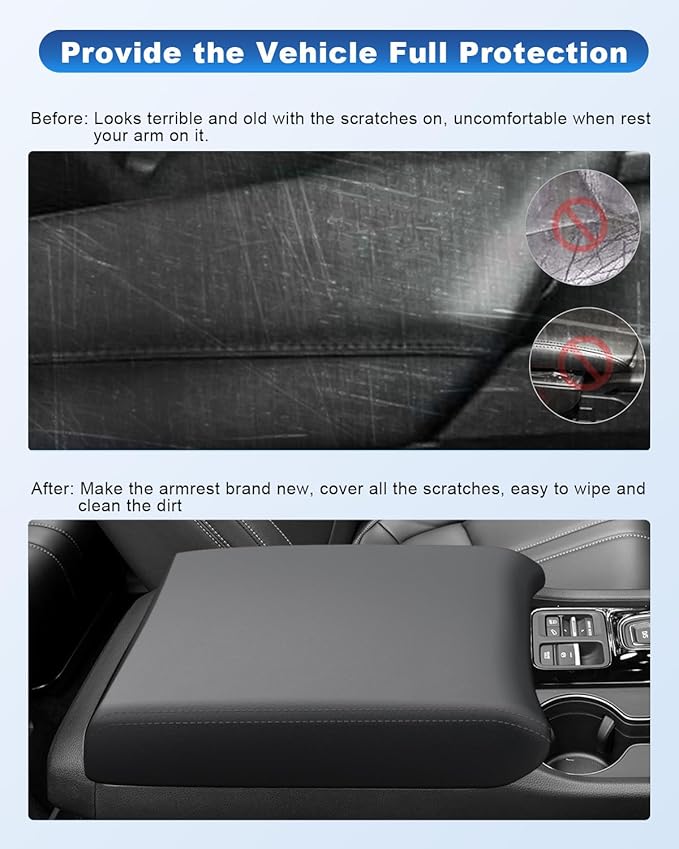 CDEFG Center Console Cover with Hidden Storage for 2023-2026 Honda Pilot/2024-2026 Honda Ridgeline Passport Accessories Armrest Cover Middle Console Protector with Magnets Secret Box