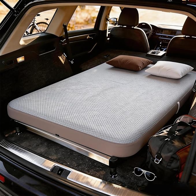 Car Camping Bed Platform for Traveling, Universal Adjustable Car Sleeping Platform, Car Trunk Mattress Extension Kit for Most SUV Hatchback，Retractable Scalable Rack Fits 2021-2025 Ford Bronco 4-Door
