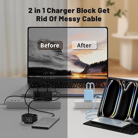 45W Dual Port Super Fast Charger with Long USB C to C Cable 10ft,Type C Wall Charger Block and Android Phone Charging Cord for Samsung Galaxy S26 Plus/S25 Ultra/S25+/S24+/S23+/S22+/S21/S20/Note 20/10+