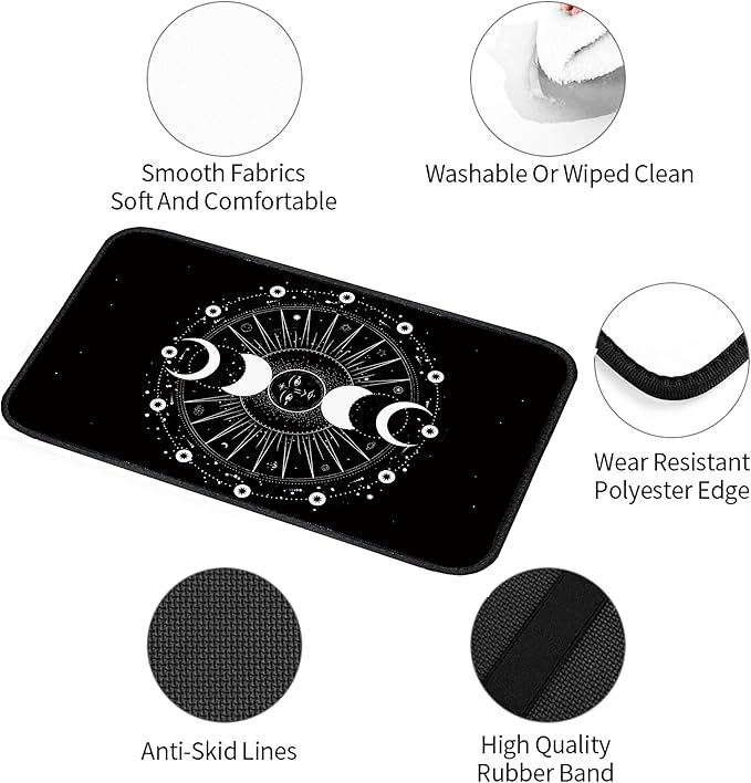 Universal Armrest Cover Pad,Car Center Console Cushion Pad, Protect from Pet Claws, Dirt, and Sticky Fingers, Comfortable Car Decor Accessories Fit for Most Cars, Vehicles, SUVs (Sunmoon)