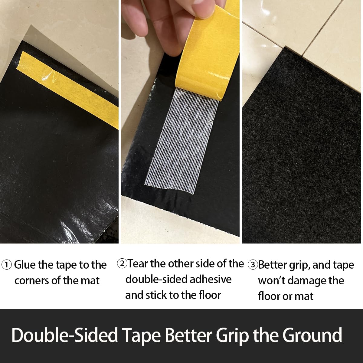 Oil Spill Mat 36x48 Inches Car Trunk Mat Rubber Backing Layer Oil Drip Pan for Under Car Waterproof Garage Mats Protects Floor from Spills, Drips, Splashes and Stains Washable and Reusable