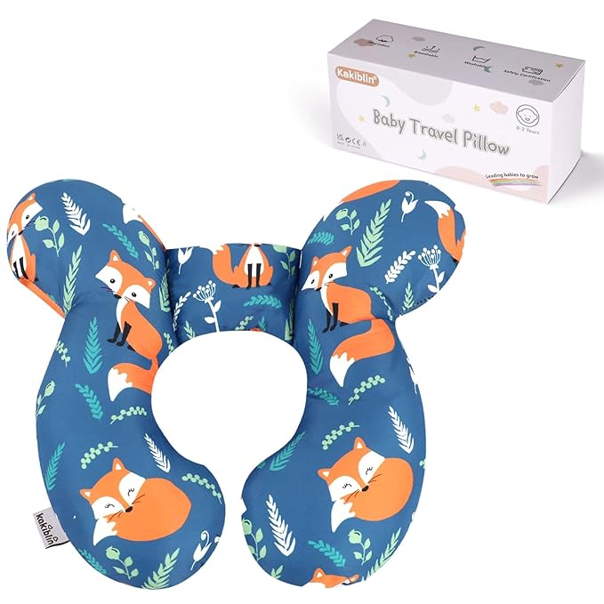 KAKIBLIN Baby Neck Pillow, Upgraded Baby Support Pillow,Baby Neck Support Pillow for Carseat, Newborn Neck Support for Car Seat,Pushchair,Travel