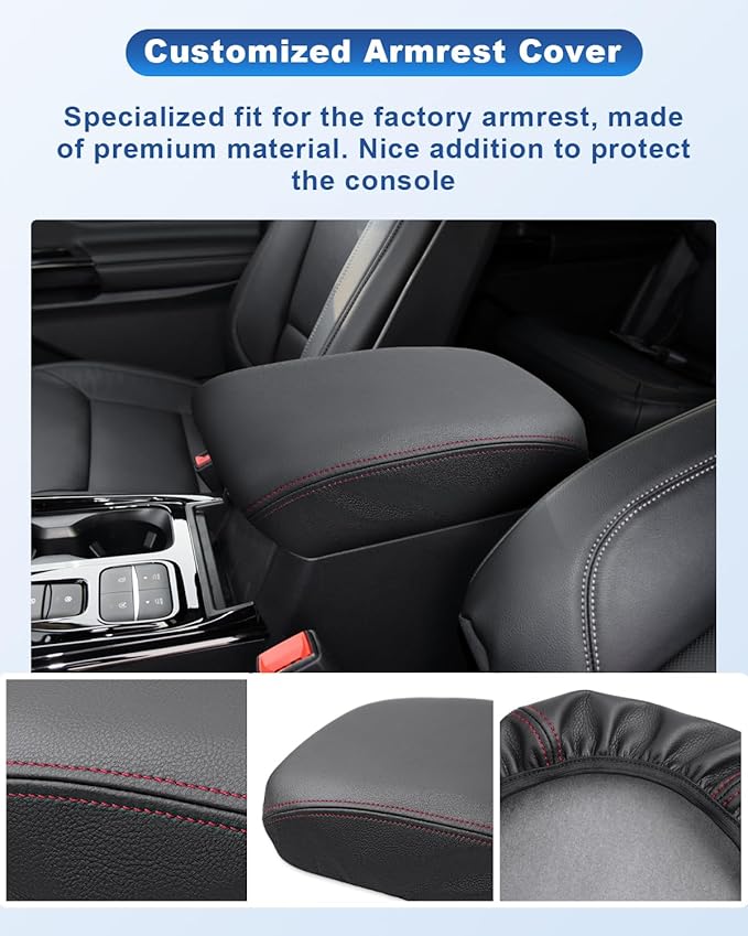 CDEFG 2020-2024 2025 Explorer Console Armrest Cover for 2024 2025 Ford Explorer Center Console Cover Middle Console Pad Arm Rest Central Consola Cover 2024 2025 Explorer Accessories