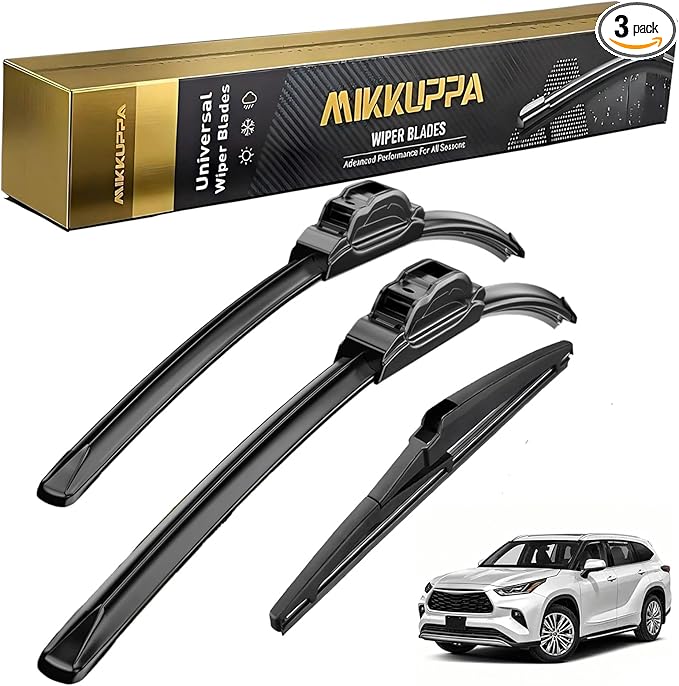 MIKKUPPA 26"+18"+10" Windshield Wipers - Replacement for 2020-2023 Toyota Highlander - U/J Hook All Season Wiper Blades, Pack of 3