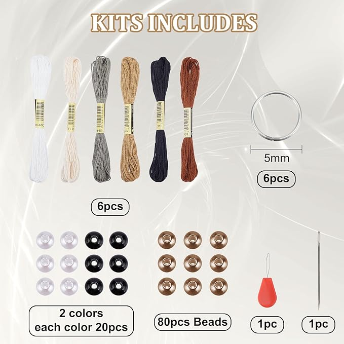 INFUNLY 6 Set Mini Dream Catchers Kit for Keychain DIY Dream Catcher Making Kit Colorful Handmade Small Dream Catcher for Bag Pendant Car Interior Backpack Charm