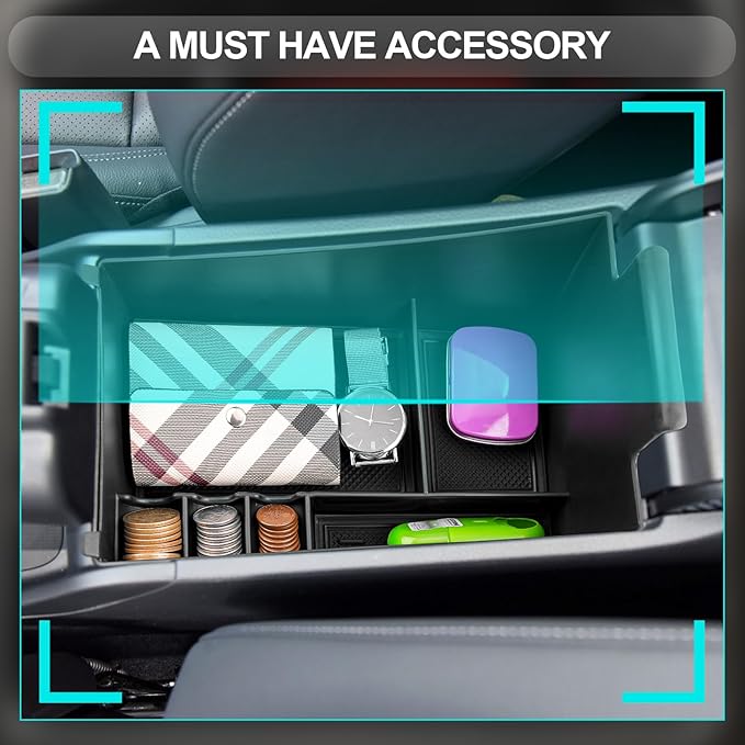 CDEFG 2025 2026 2027 HR-V Center Console Organizer Tray for 2023-2026 2027 Honda HRV HR-V Accessories Middle Console Armrest Tray Storage Box Secondary Insert Coin Container Car Interior Accessory