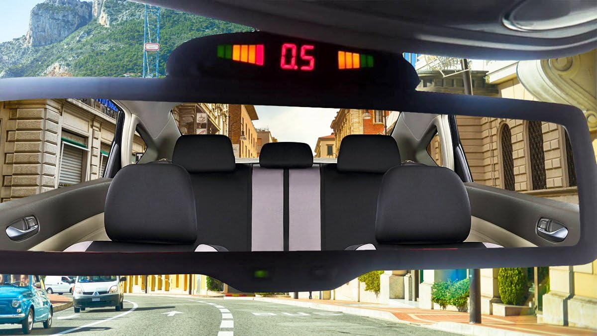 ZONETECh New 4 Parking Sensors LED Display Car Reverse Backup Radar System